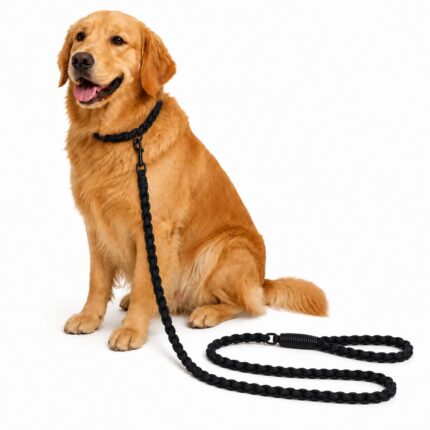 MSR Dog Cotton Thread Rope for Large Dogs | Black