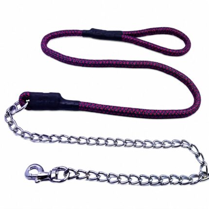 MSR Dog Half Chain Half Rope Leash for All Breeds