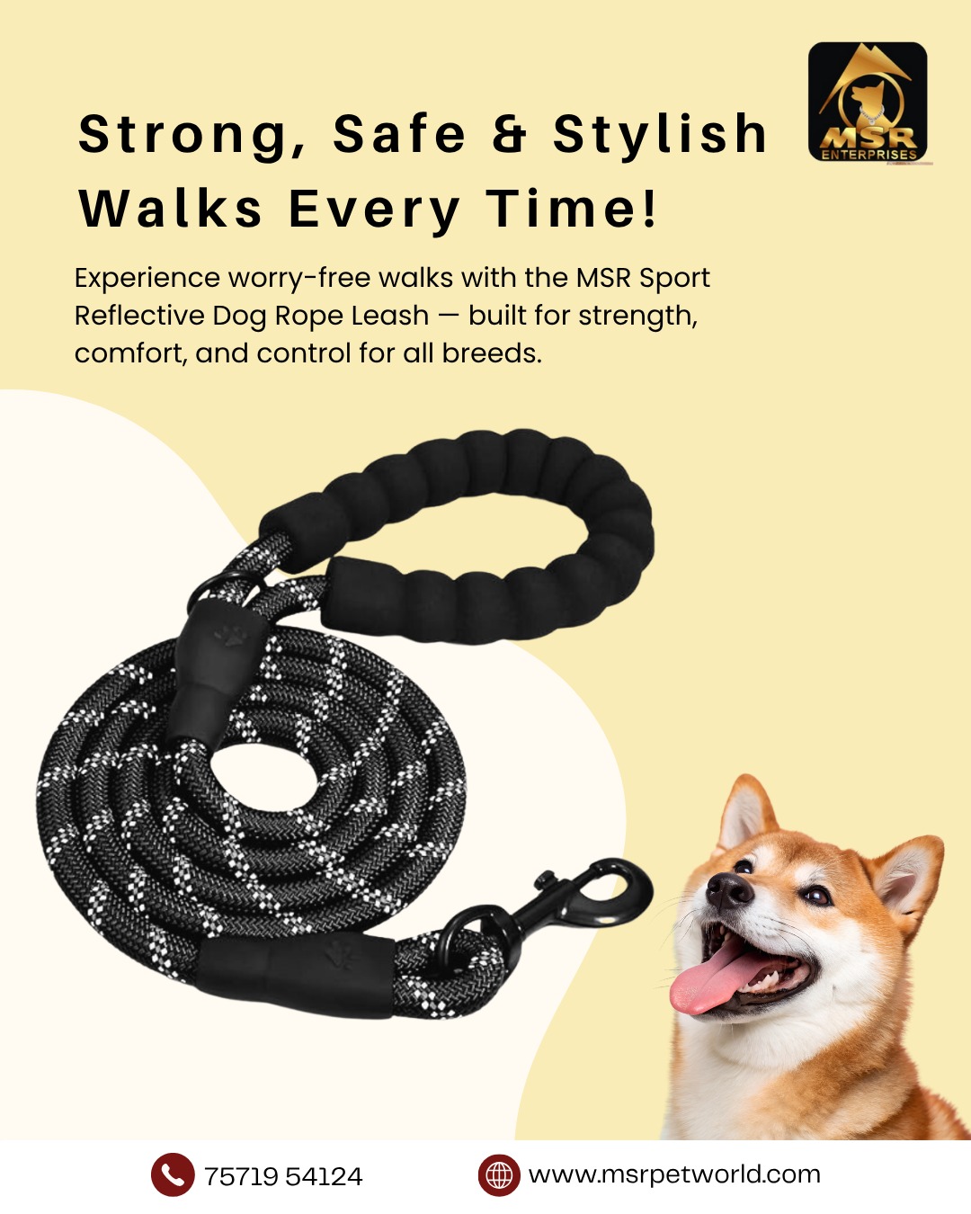 WhatsApp Image 2025-10-22 at 16.20.08_56c63edb MSR Sport Quality Reflective Dog Ropes Leash with Hook, Heavy-Duty Pet Leash for Walking & Training, Durable & Tangle-Free Lead for All Breeds