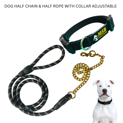 MSR Dog High Quality Collar / Rope + Chain Combo Set