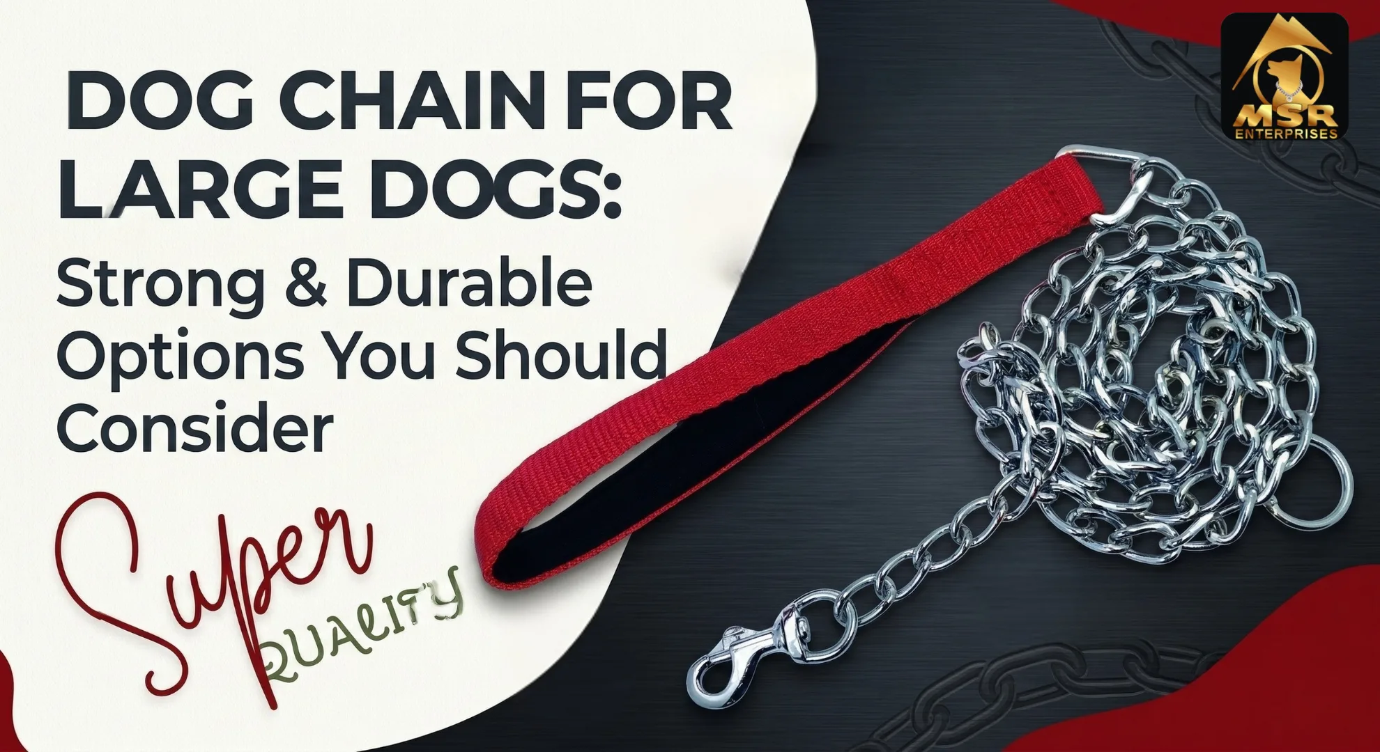 Dog Chain for Large Dogs: Strong & Durable Options You Should Consider