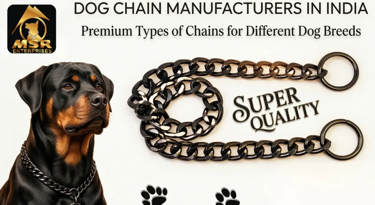 Dog Chain Manufacturers in India: Types of Chains Used for Different Dog Breeds