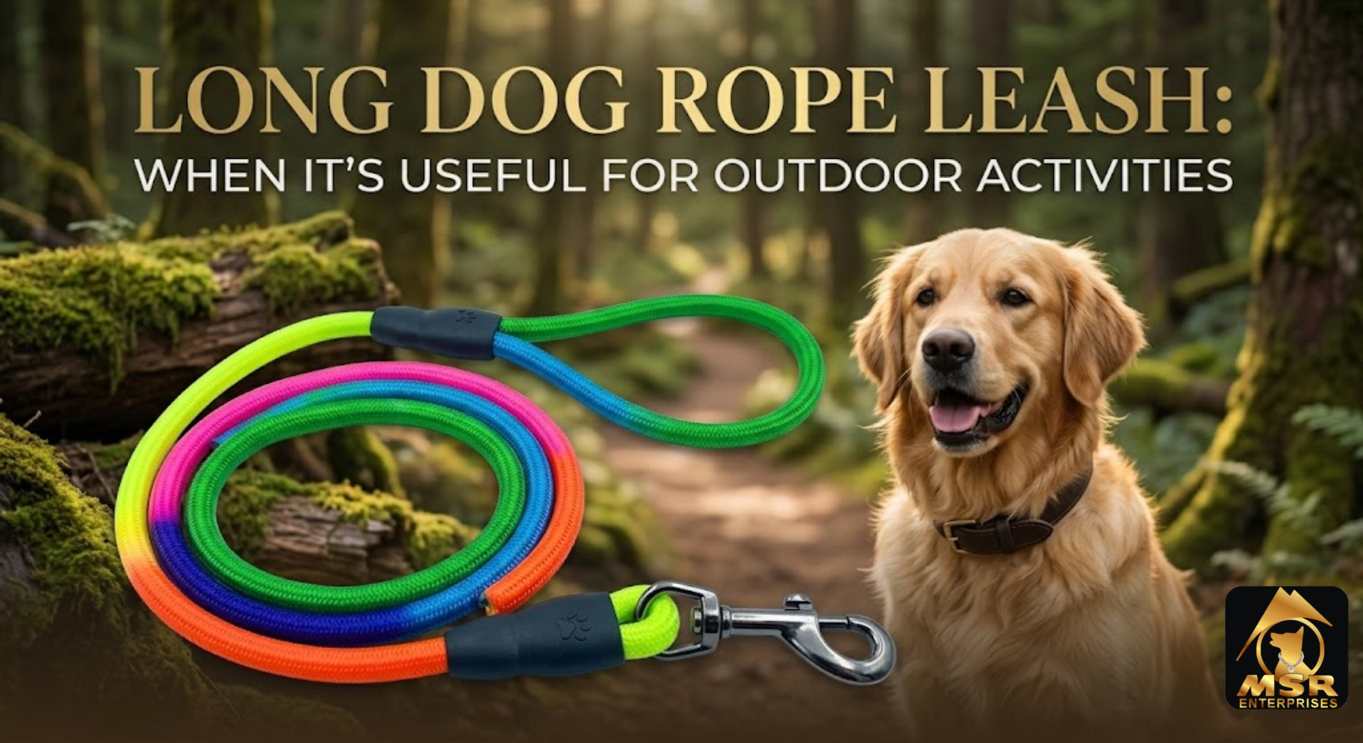 Long Dog Rope Leash: When It’s Useful for Outdoor Activities